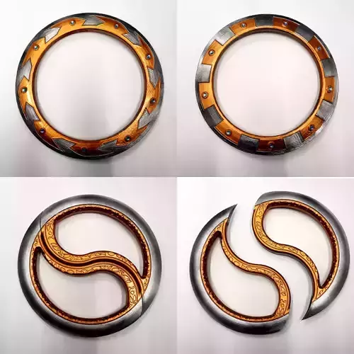 XENA WARRIOR PRINCESS CHAKRAMS MATCHING DISPLAY OPTIONS BY CC3D