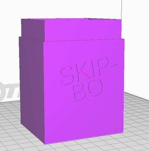Storage Box for Skip BO  Game Cards  Free 3D print model