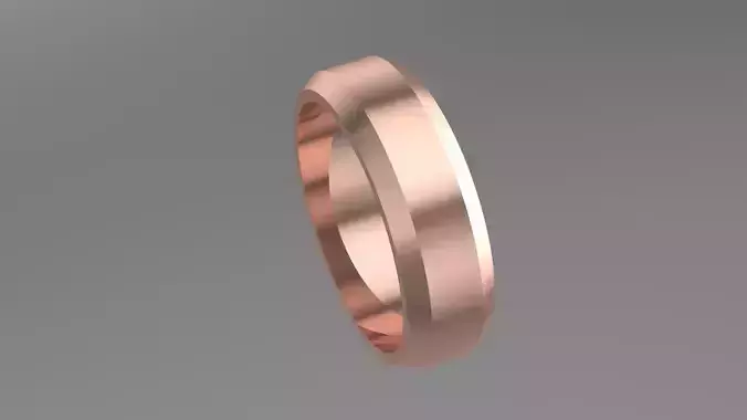 Plain band Ring 3d Printable Model