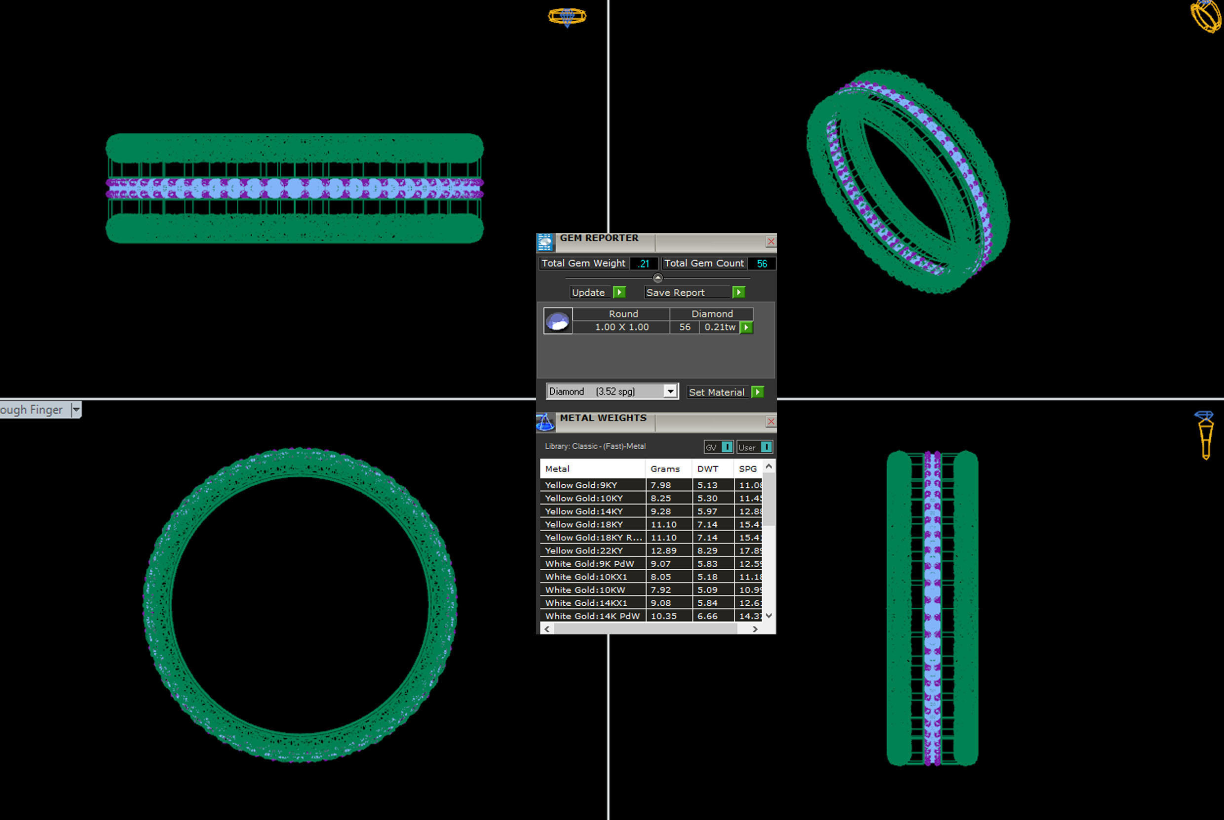 Diamond Ring  3d Printable Model 3D print model_3