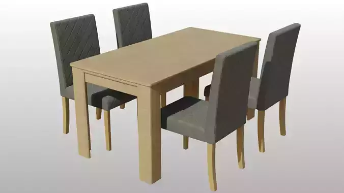 Simple Dining Table Set