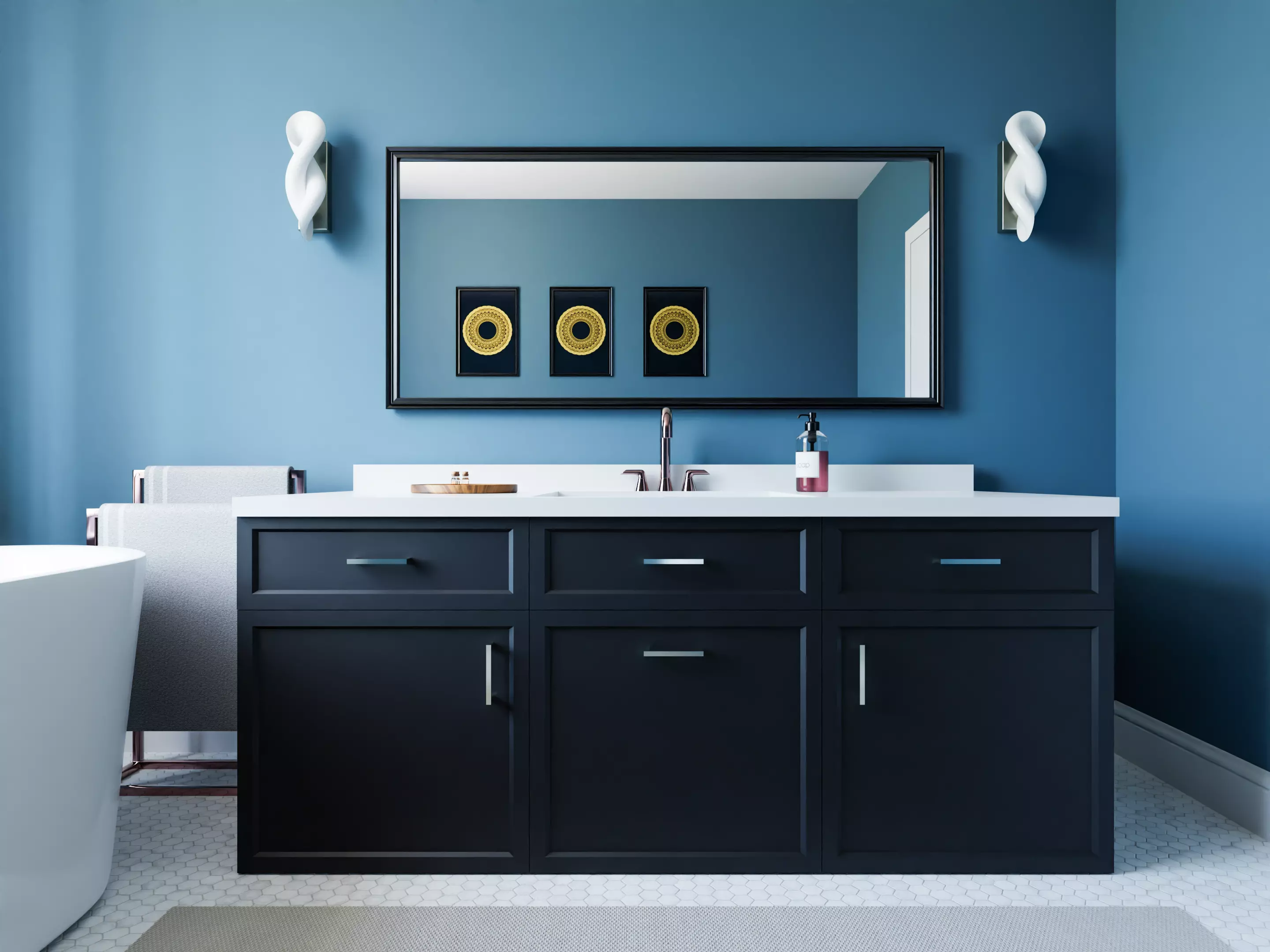 Realistic bathroom interior 3D model_0