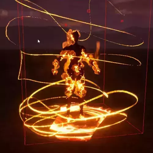 Unreal Engine 5 Spawn particles at the edge of dissolving FX6 Low-poly 3D model