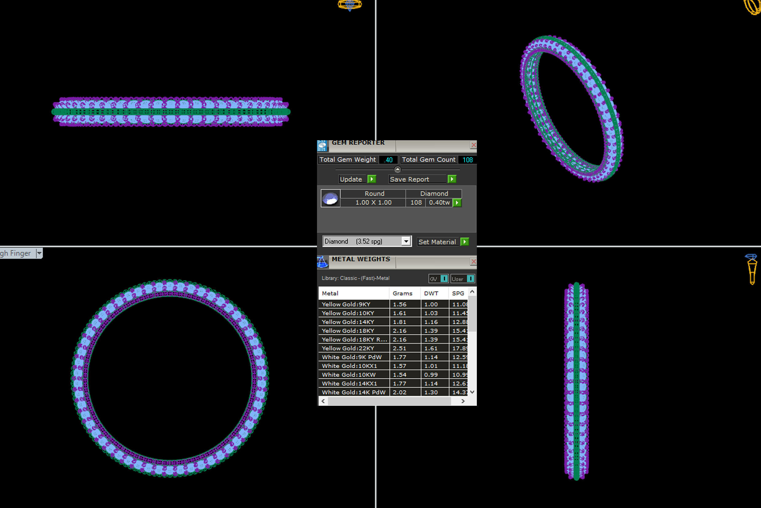 Diamond Ring 3d Printable model 3D print model_2
