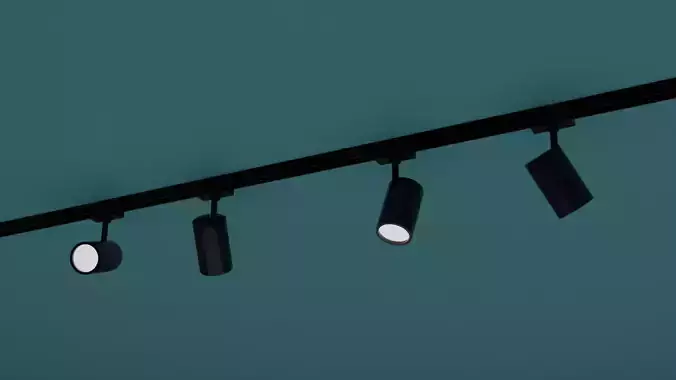 Rail Mounted LED Lamp Modern