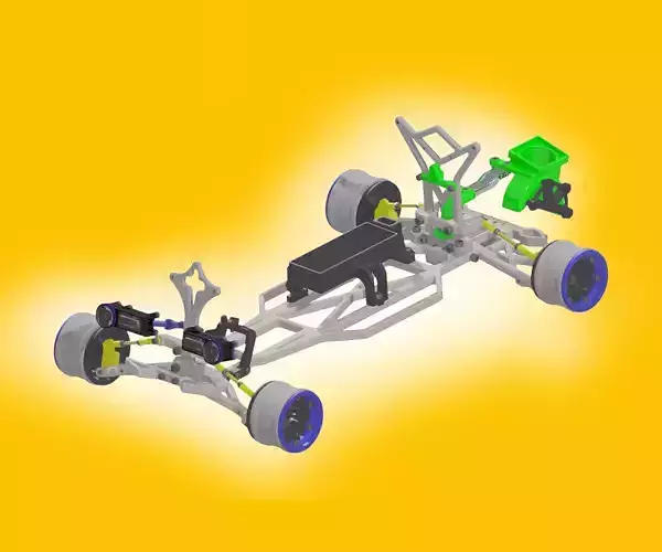 RC CAR CHASSIS DESIGN of YouTube Project 3D print model