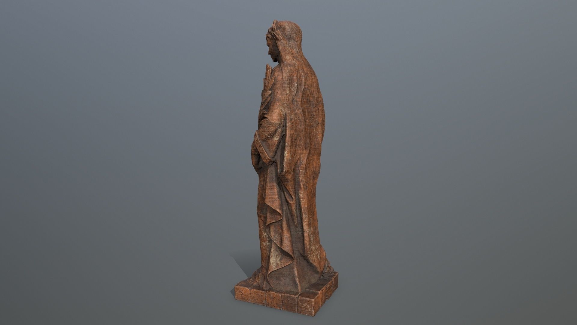 statue afrodit Low-poly 3D model_4