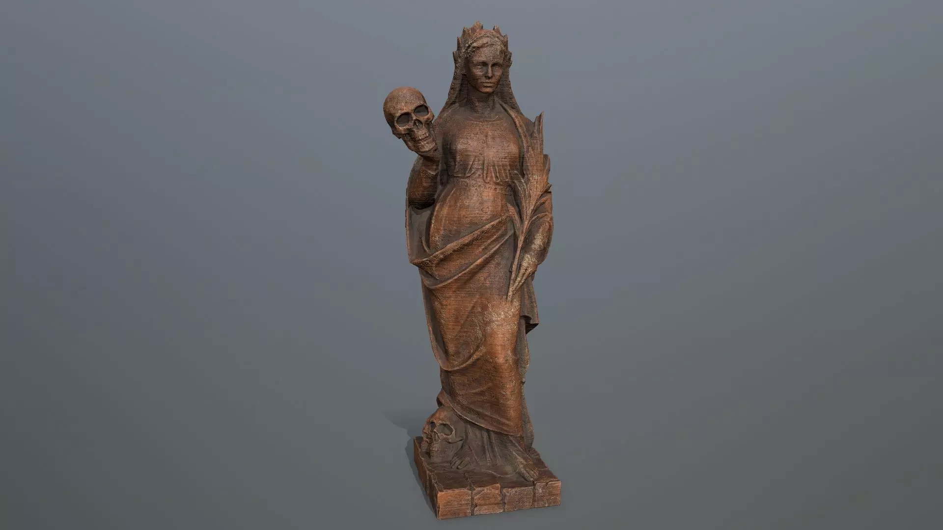 statue afrodit Low-poly 3D model_0