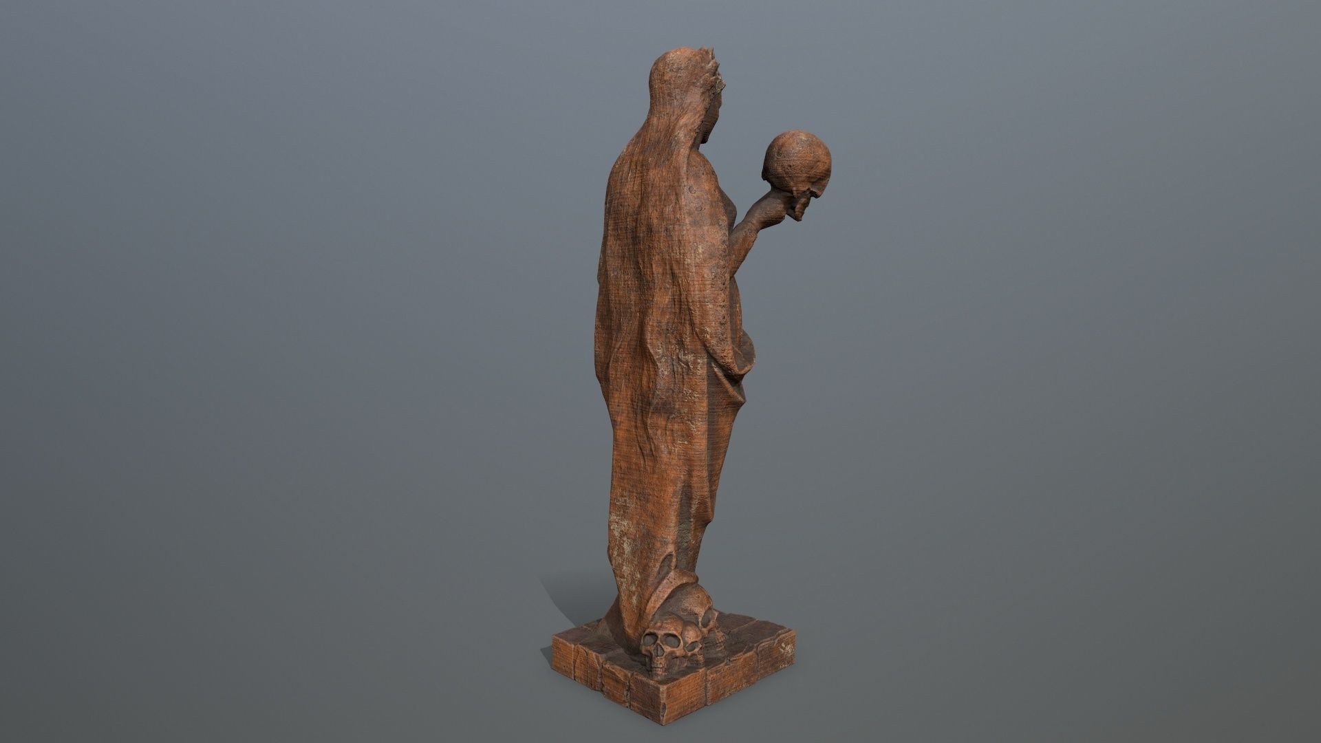 statue afrodit Low-poly 3D model_6
