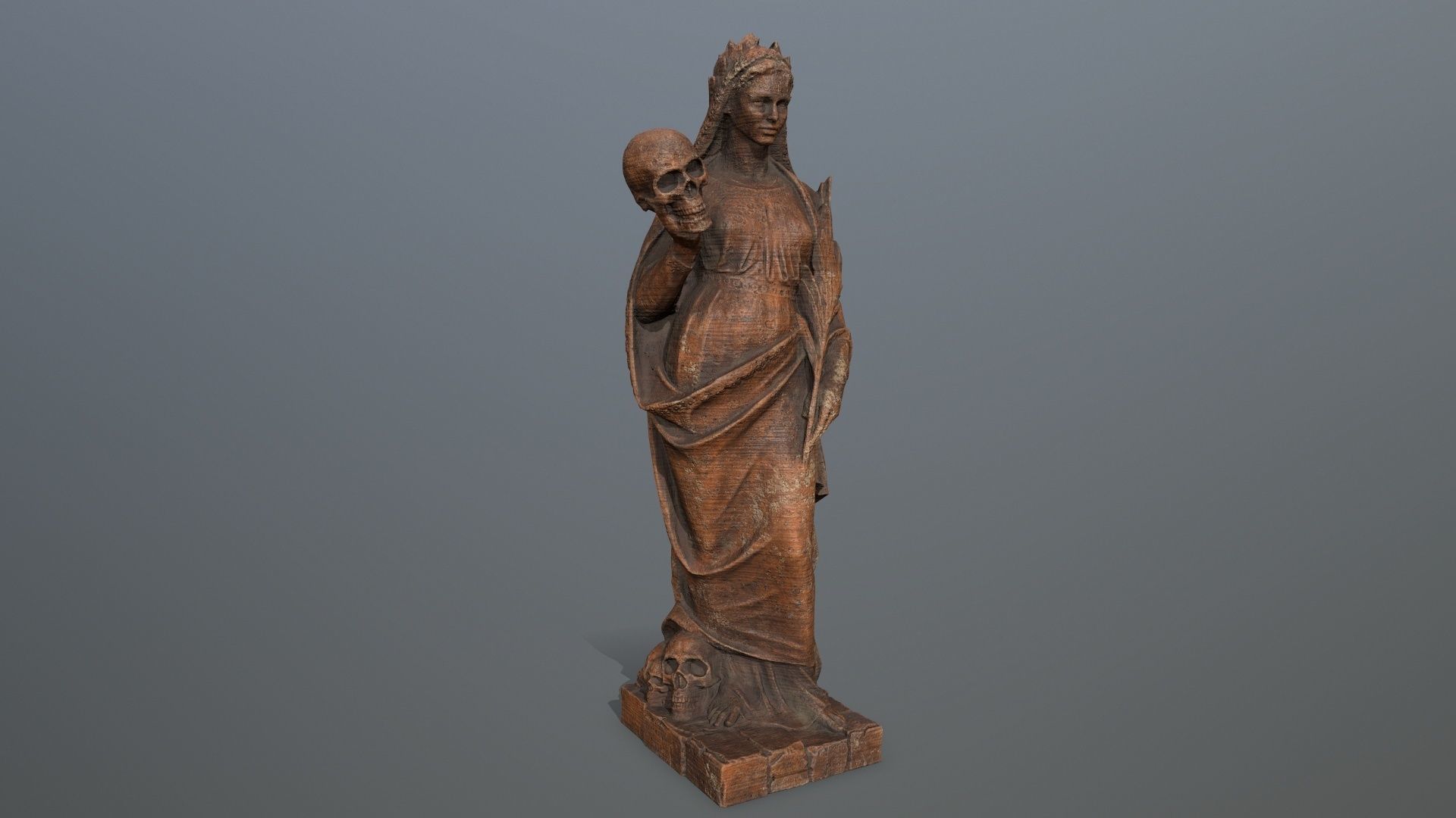 statue afrodit Low-poly 3D model_8