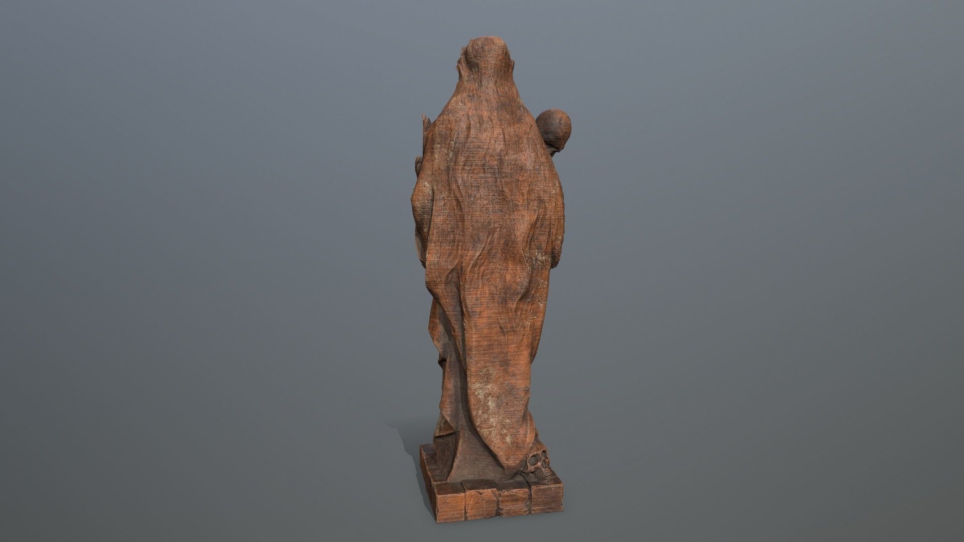 statue afrodit Low-poly 3D model_5