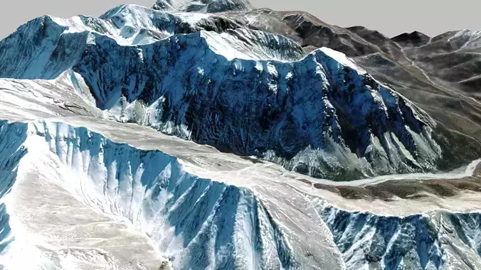  Mountain landscape Amusing Canyons Pass Mongolia