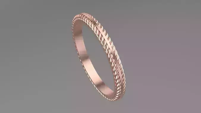 Plain gold ring 3d Printable Model