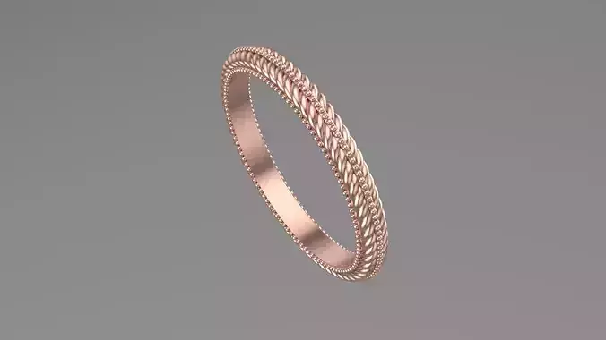 Plain Gold Ring 3d Printable Model