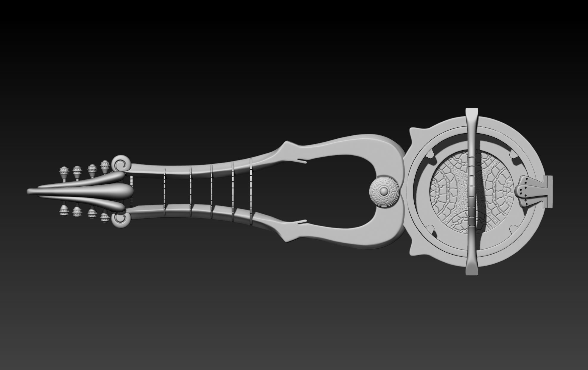 Xena Warrior Princess Guitar 3D print model_7
