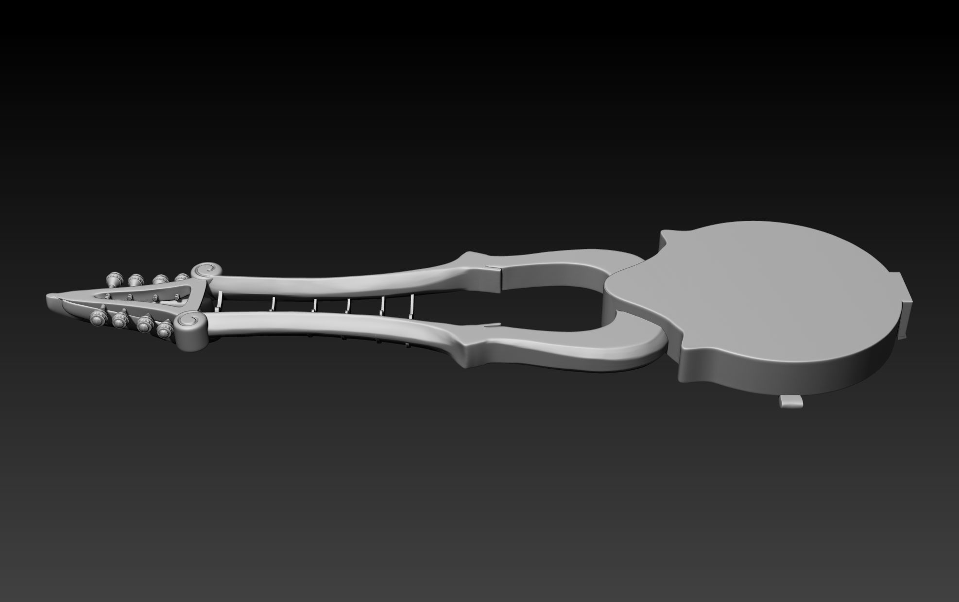 Xena Warrior Princess Guitar 3D print model_8