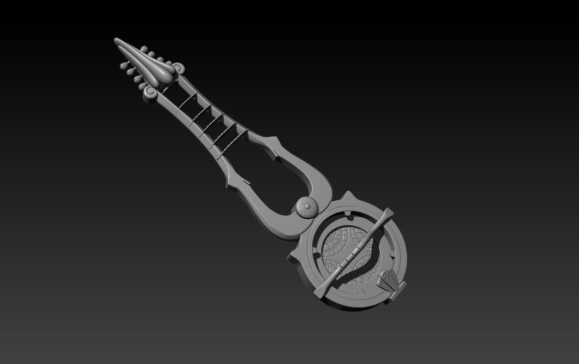 Xena Warrior Princess Guitar 3D print model_0