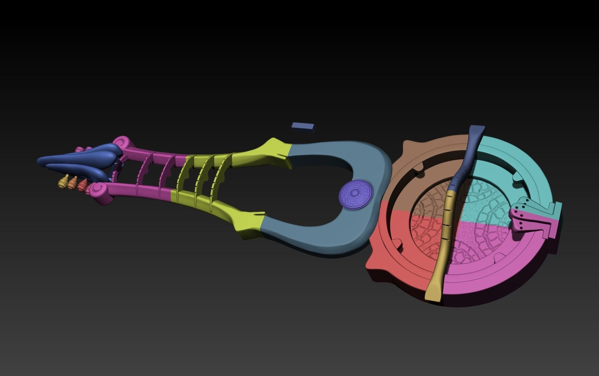 Xena Warrior Princess Guitar 3D print model_9