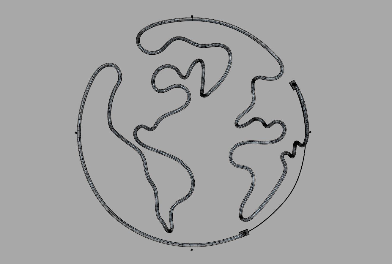 Earth - Neon Sign 3D model_6