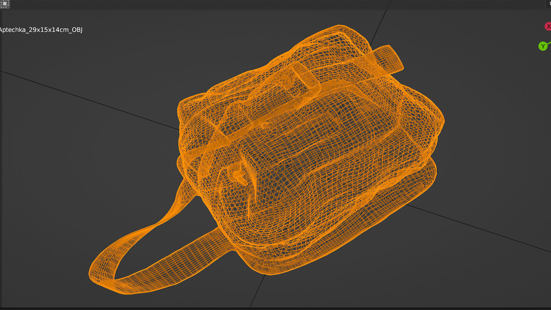 Military medical first aid kit 3D model_6