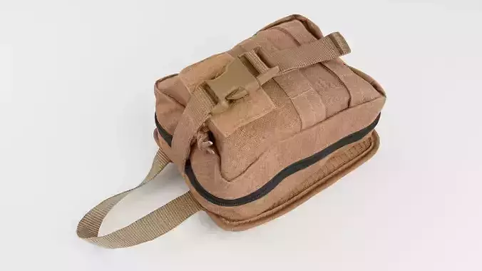 Military medical first aid kit 3D model
