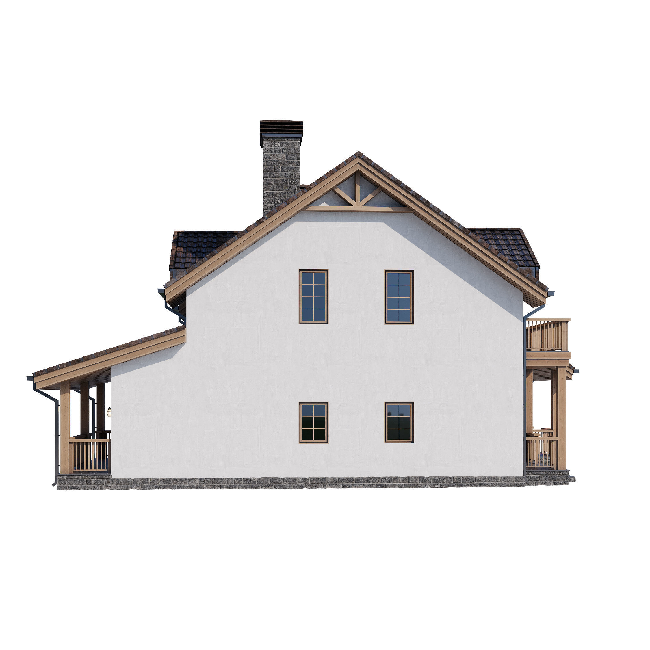 Modern house v51 3D model_20