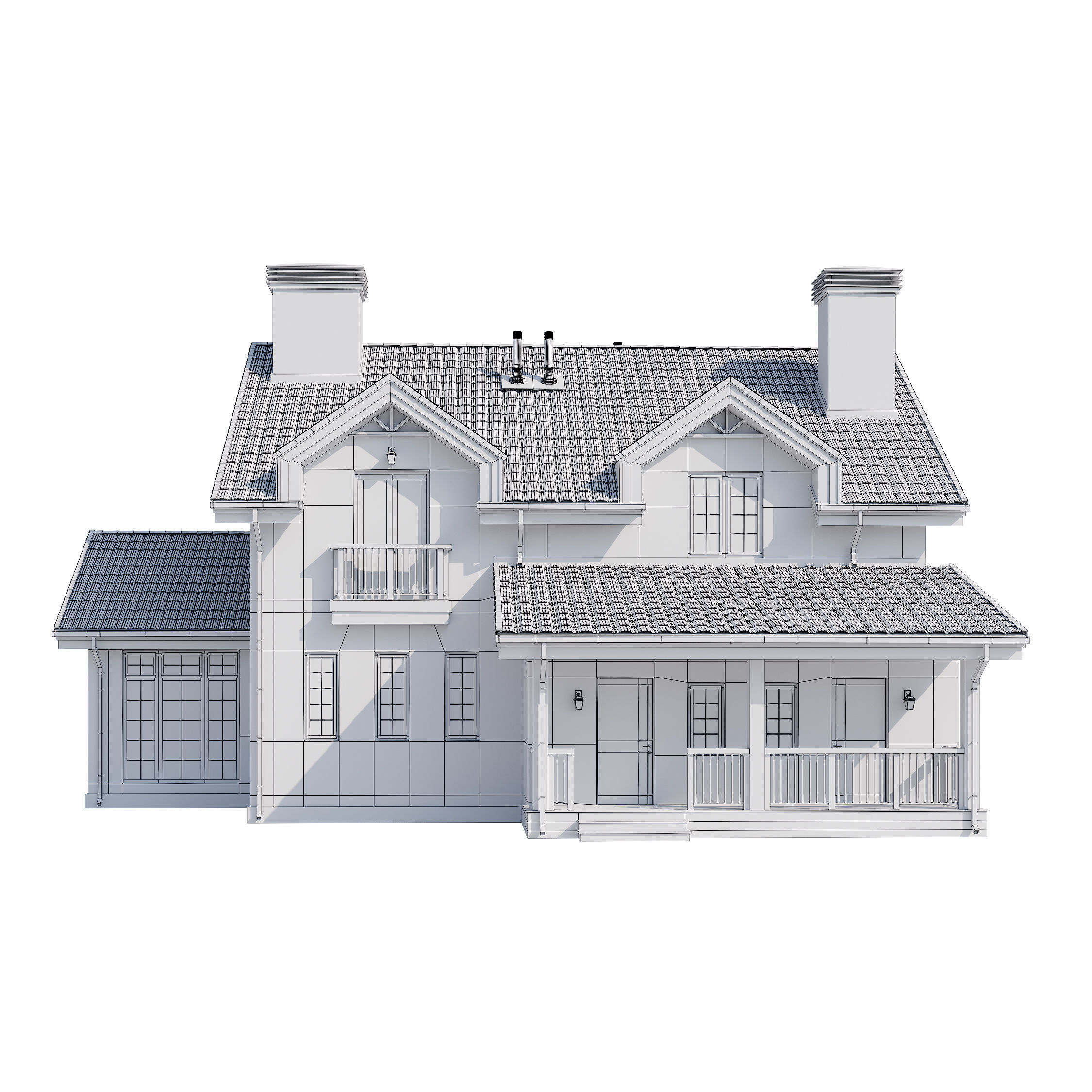 Modern house v51 3D model_15