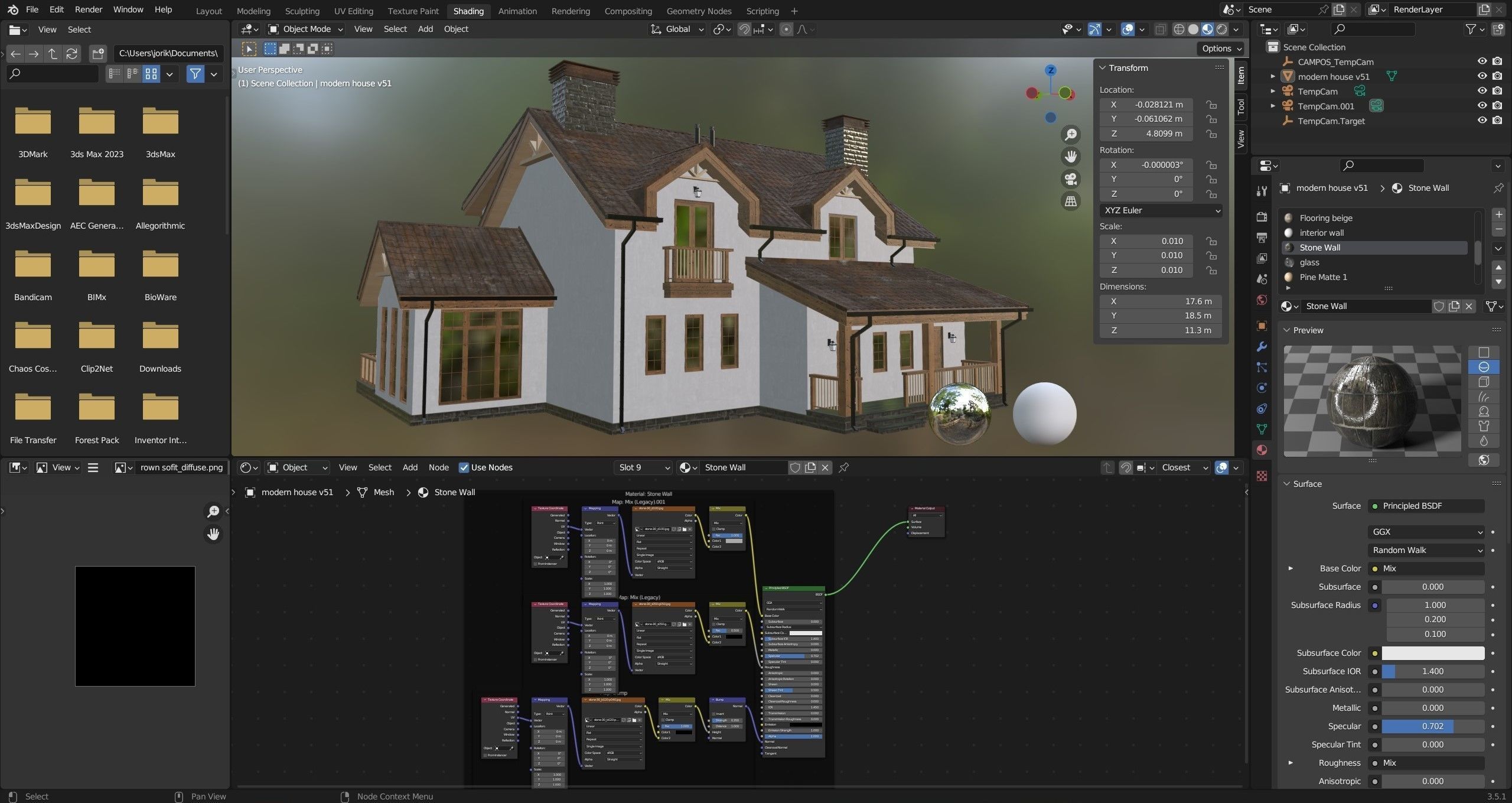 Modern house v51 3D model_10