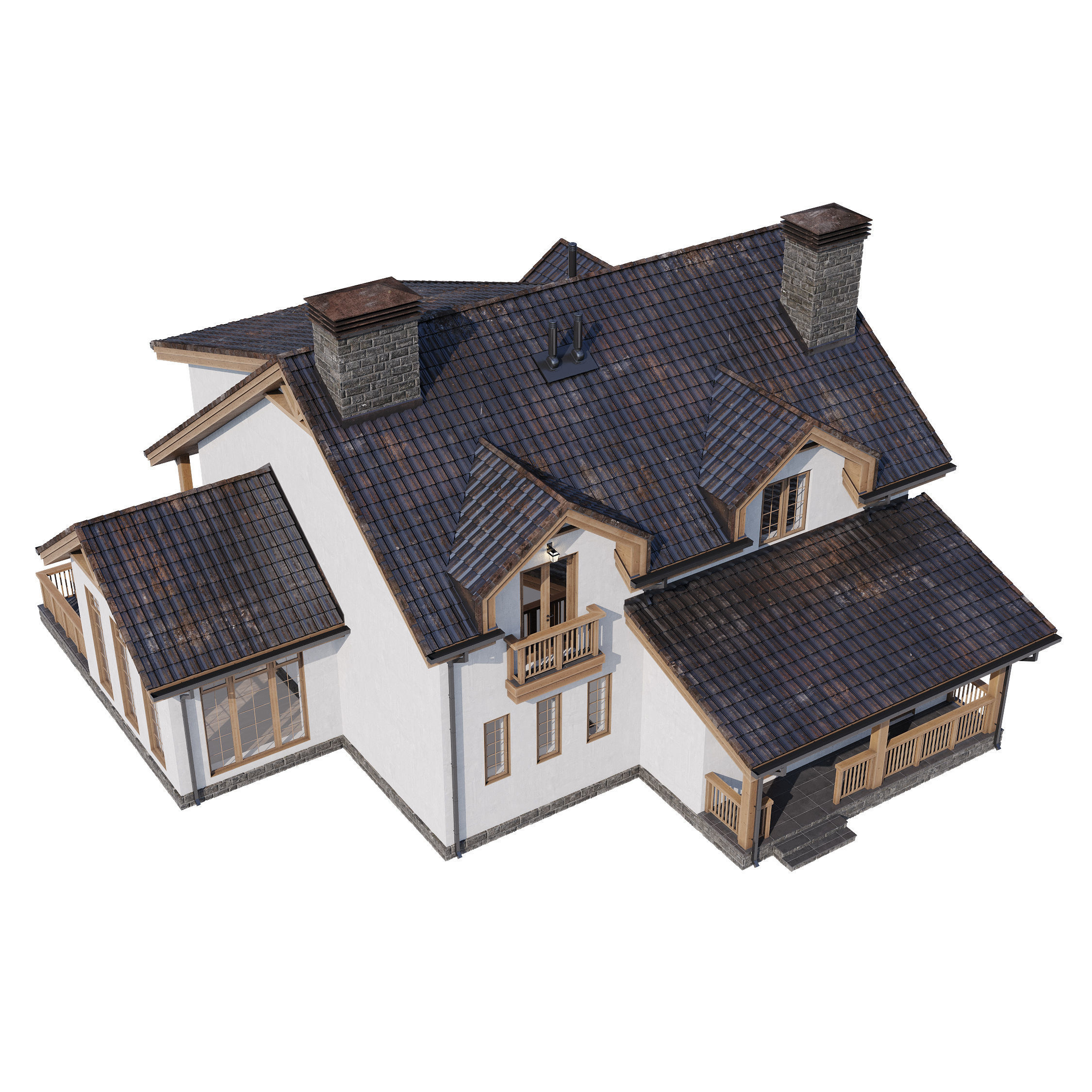Modern house v51 3D model_29