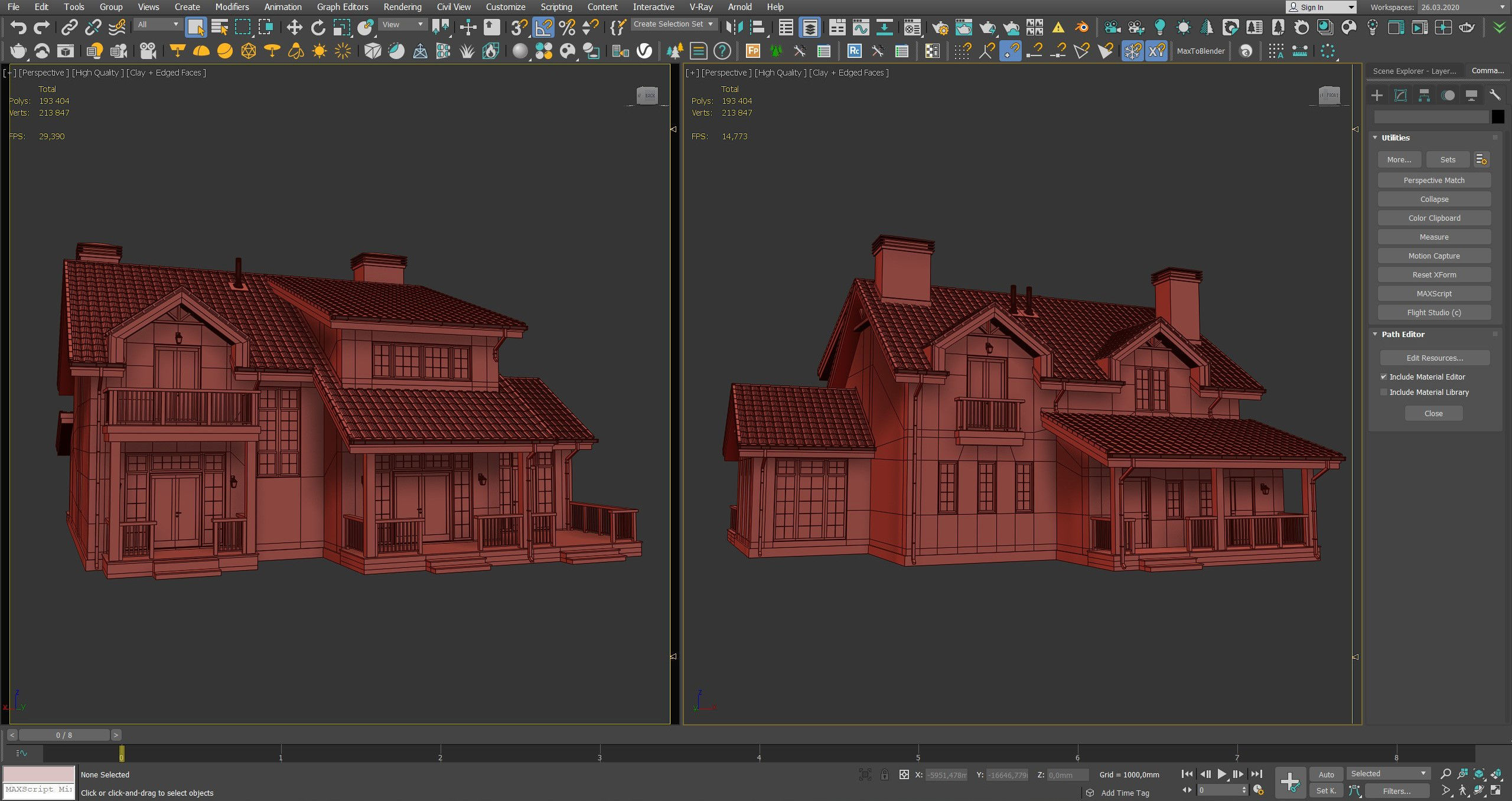 Modern house v51 3D model_24
