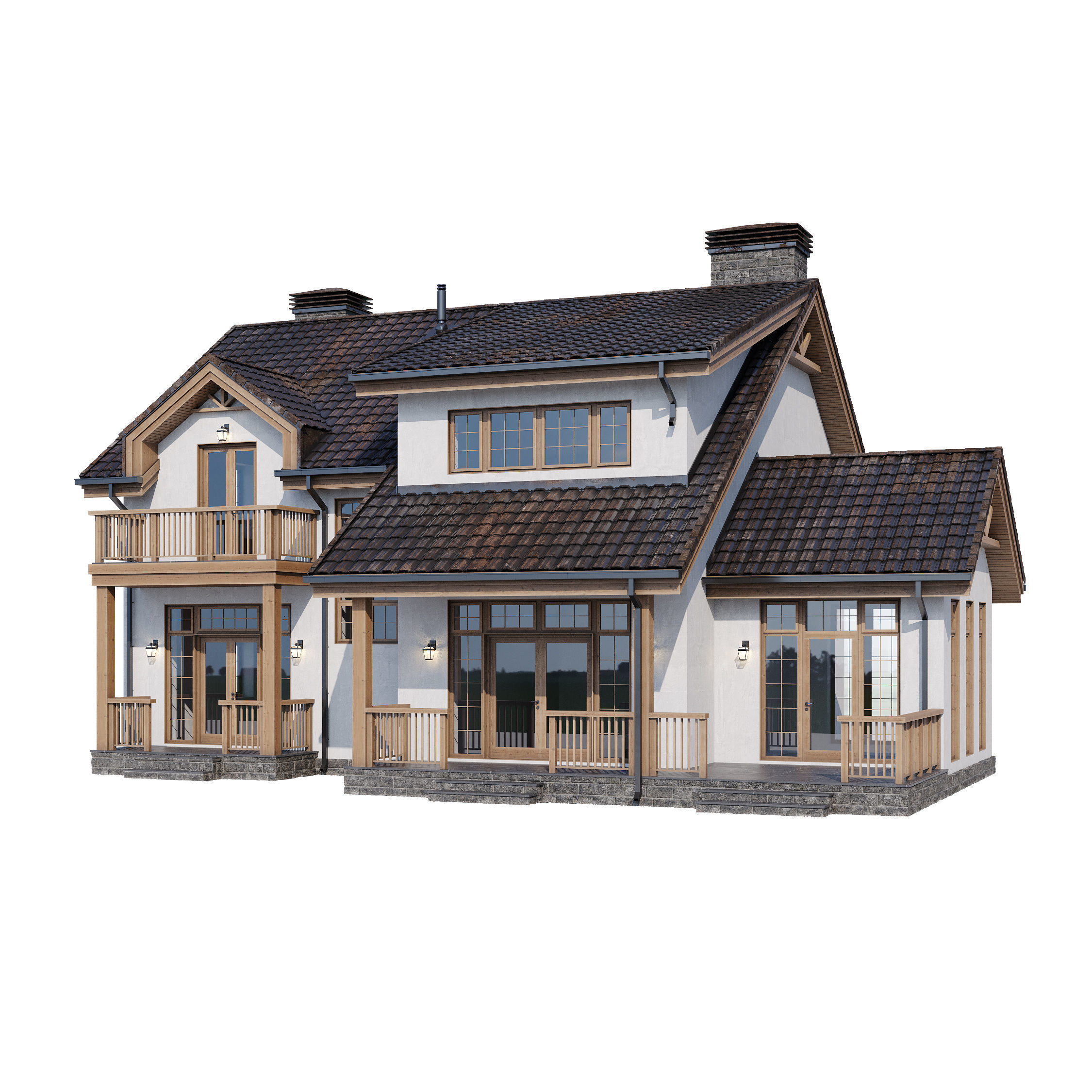 Modern house v51 3D model_13