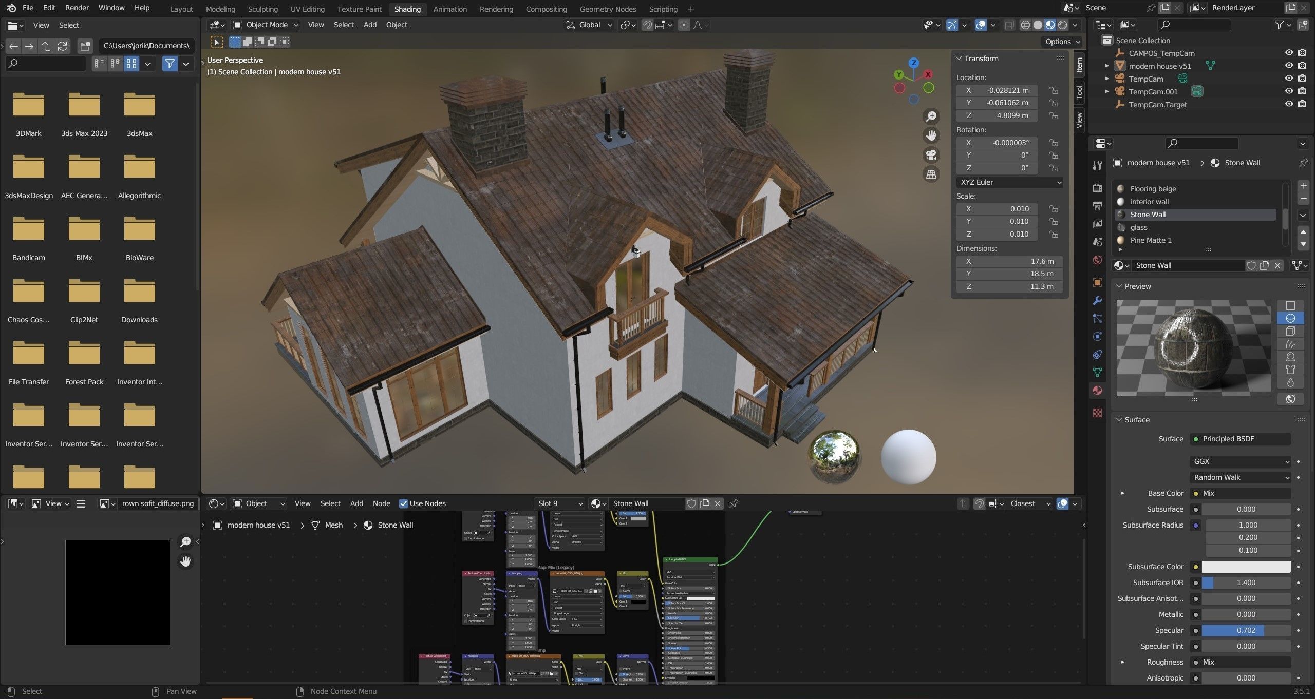 Modern house v51 3D model_11