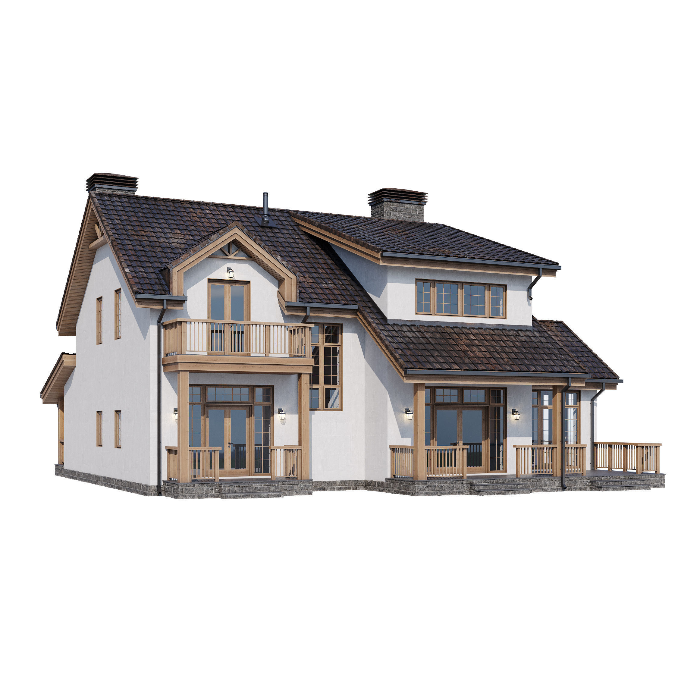 Modern house v51 3D model_19