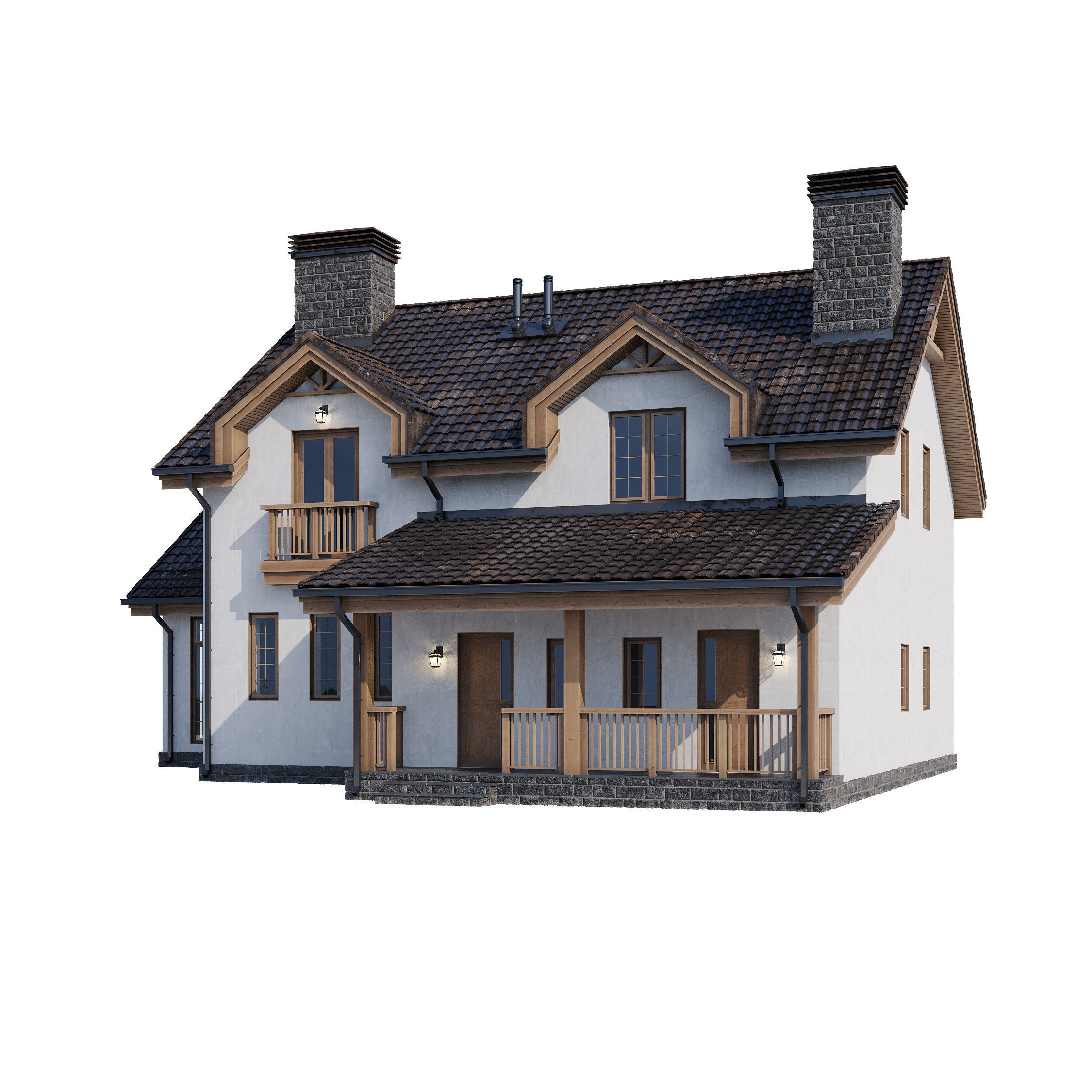 Modern house v51 3D model_30