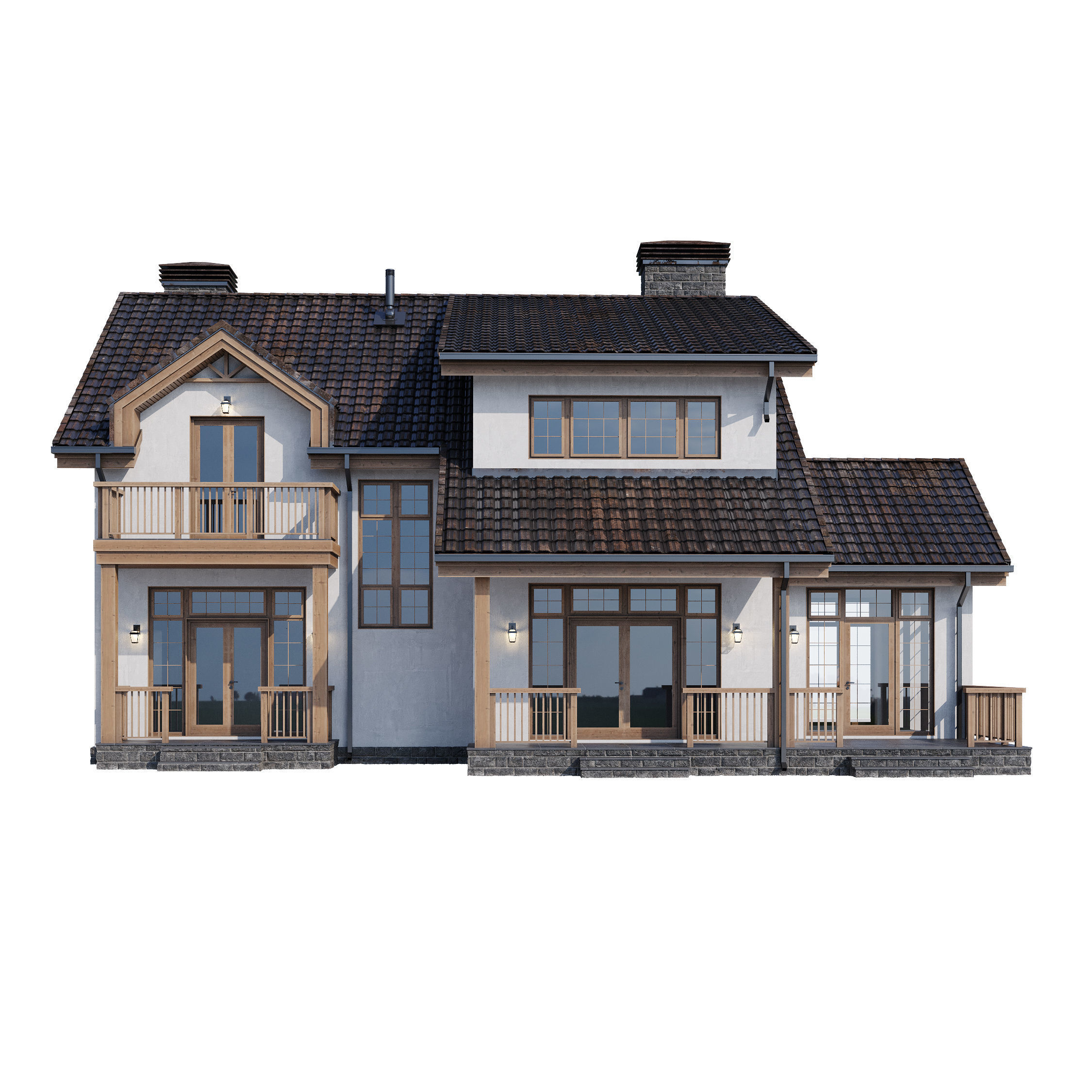 Modern house v51 3D model_27