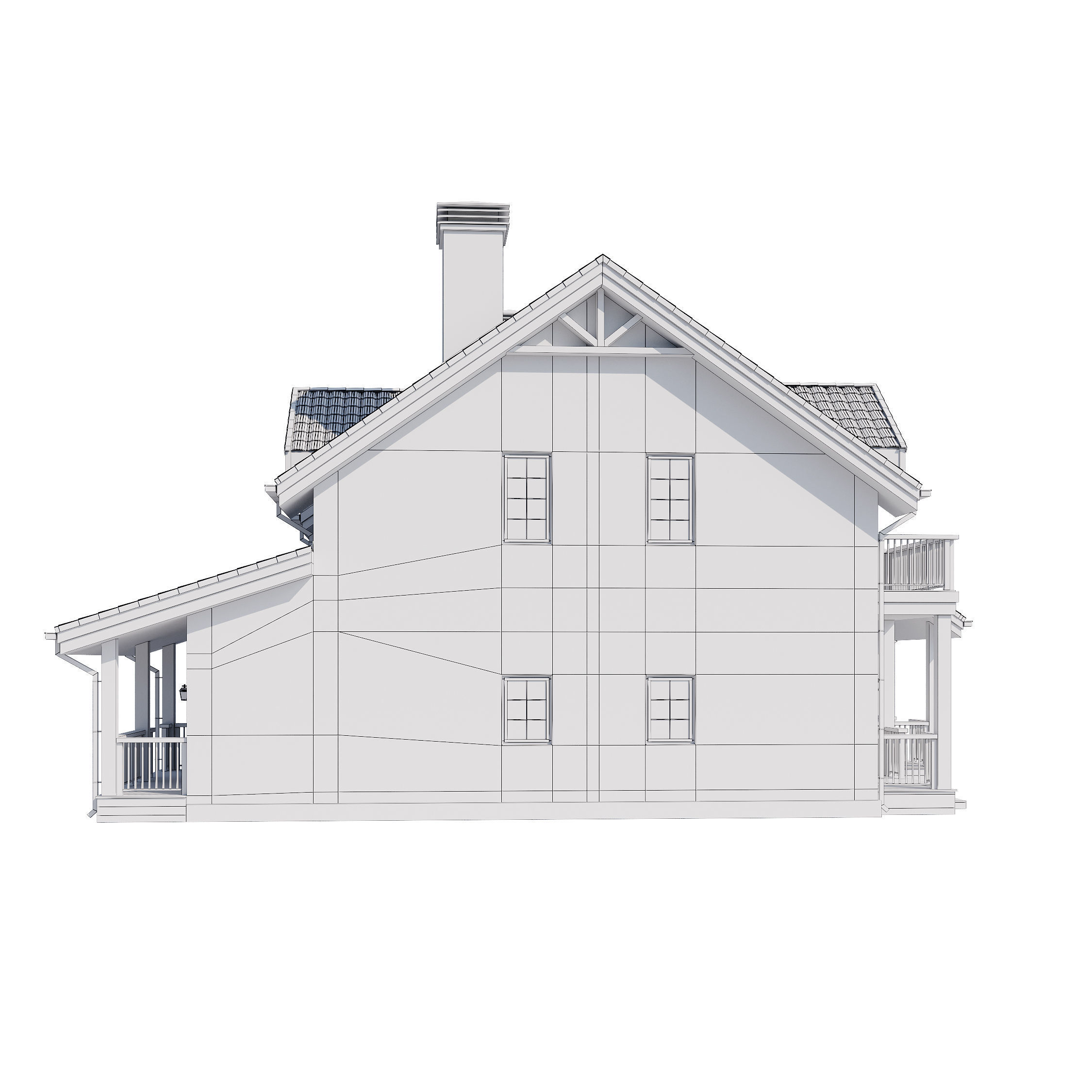 Modern house v51 3D model_18
