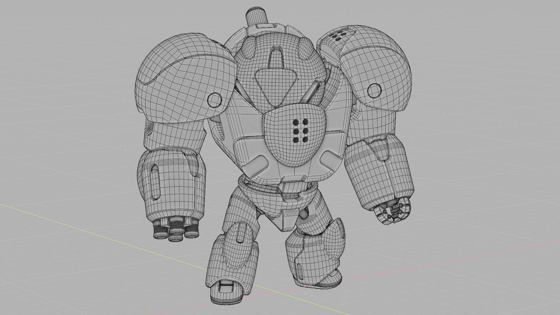 TOY BOT GROOMY  RIGGED 3D model_36