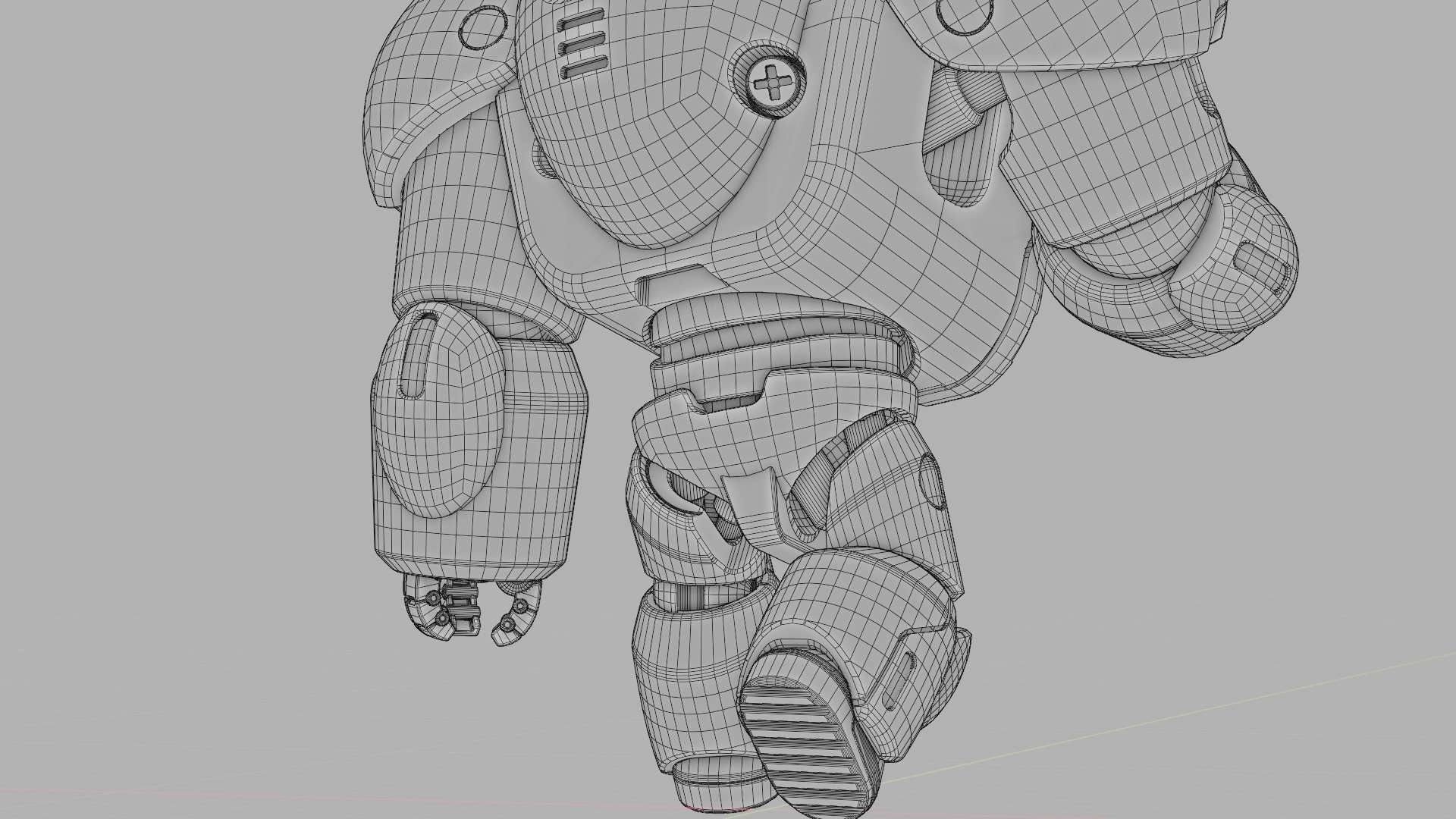 TOY BOT GROOMY  RIGGED 3D model_39