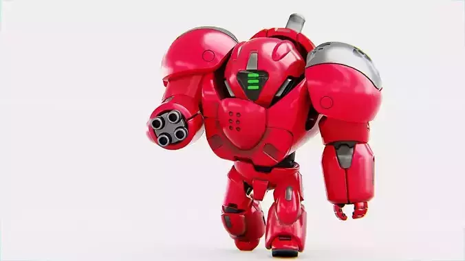 TOY BOT GROOMY  RIGGED 3D model
