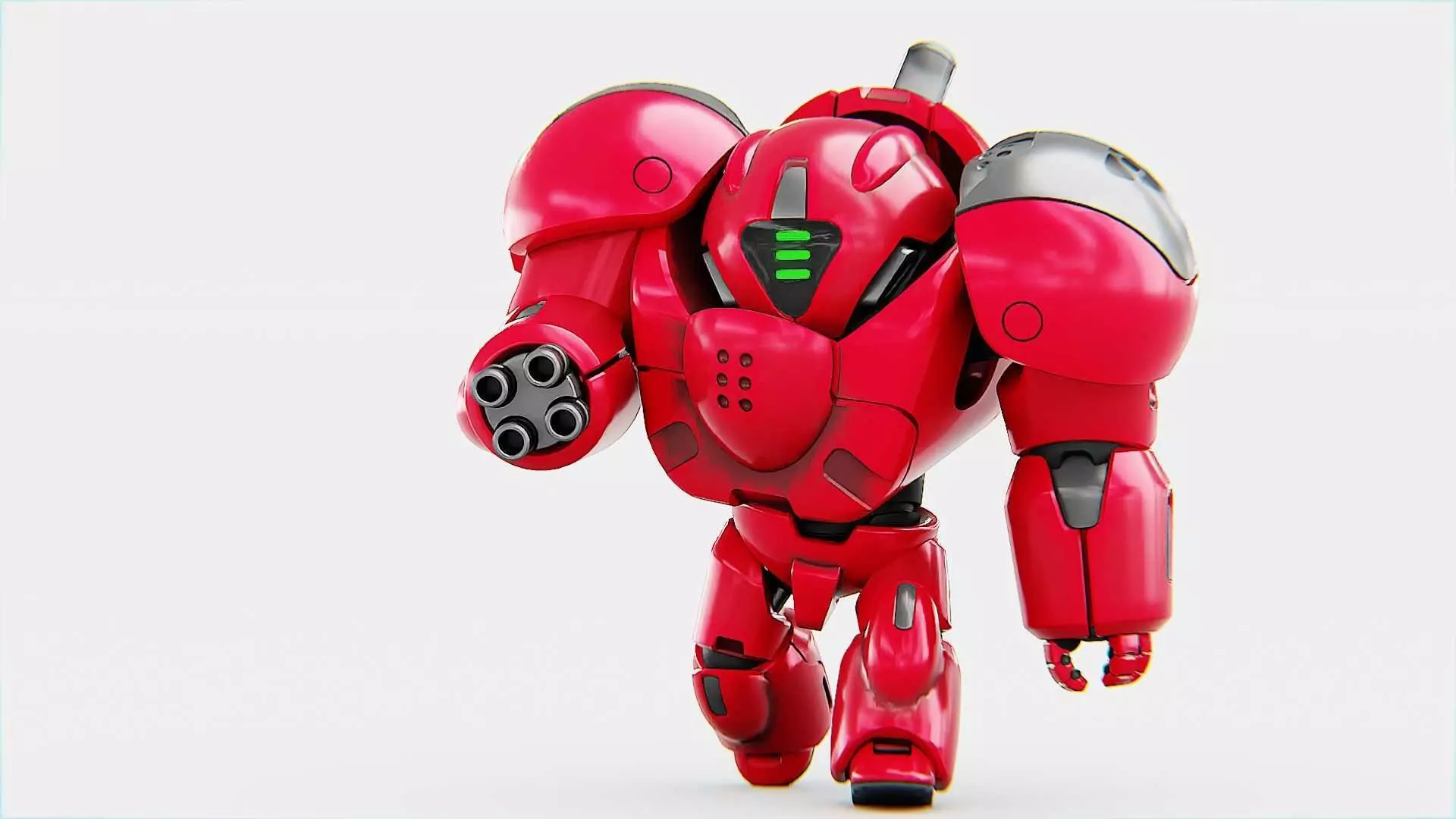 TOY BOT GROOMY  RIGGED 3D model_0