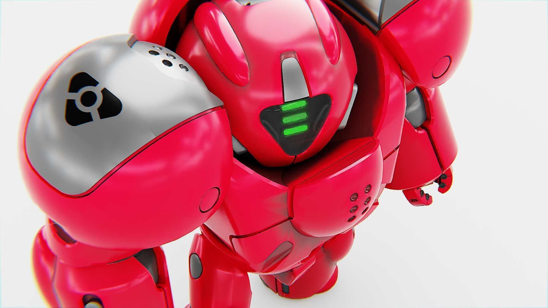 TOY BOT GROOMY  RIGGED 3D model_22