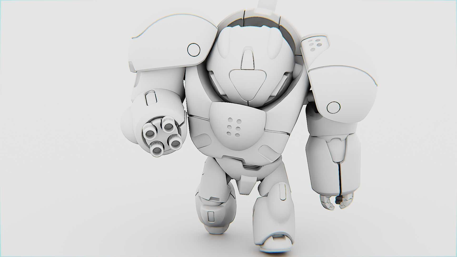 TOY BOT GROOMY  RIGGED 3D model_33