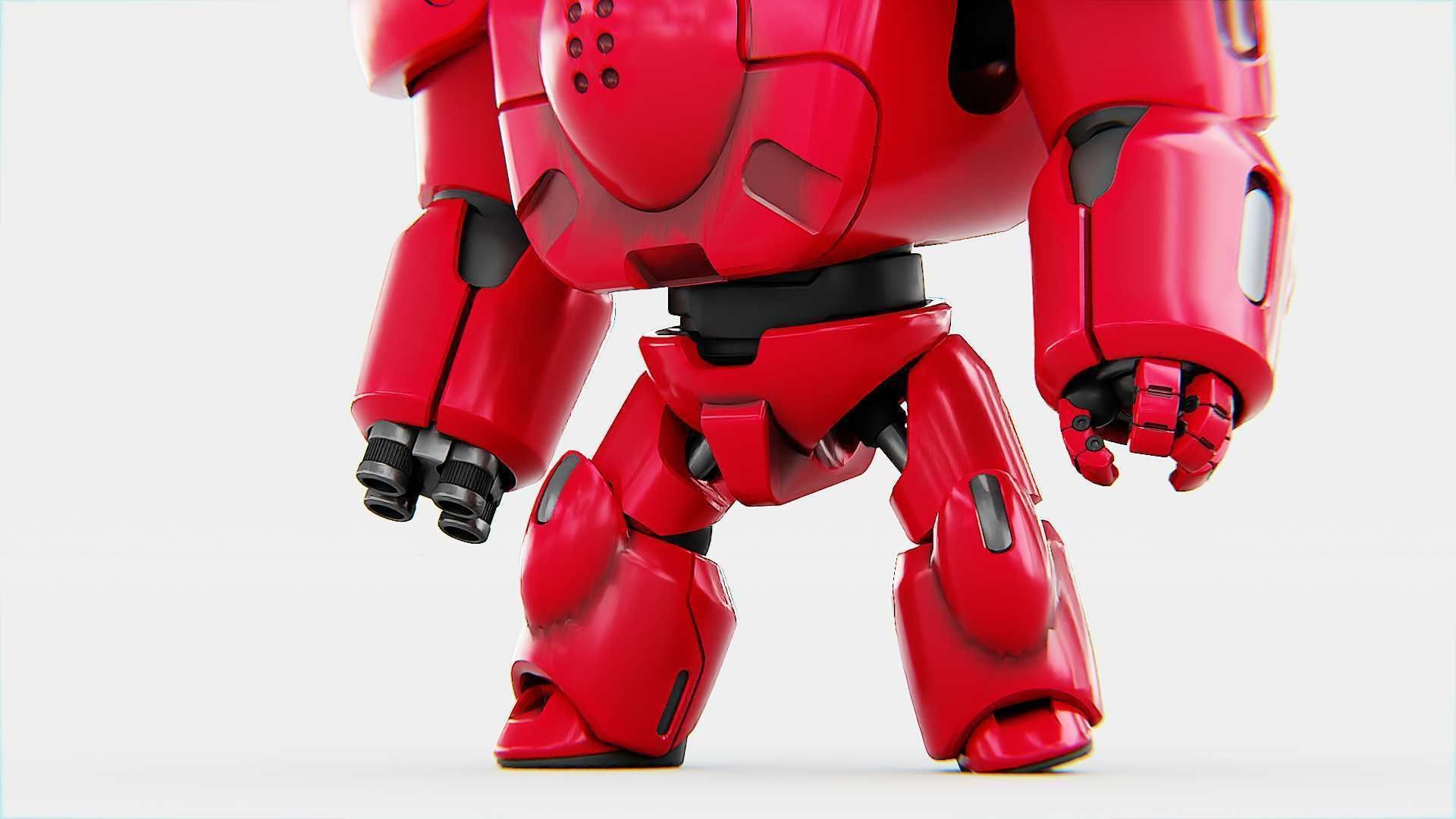 TOY BOT GROOMY  RIGGED 3D model_21