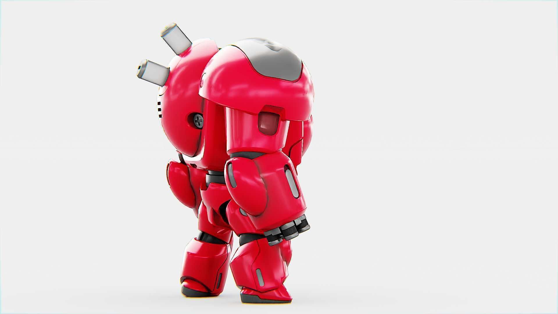 TOY BOT GROOMY  RIGGED 3D model_15