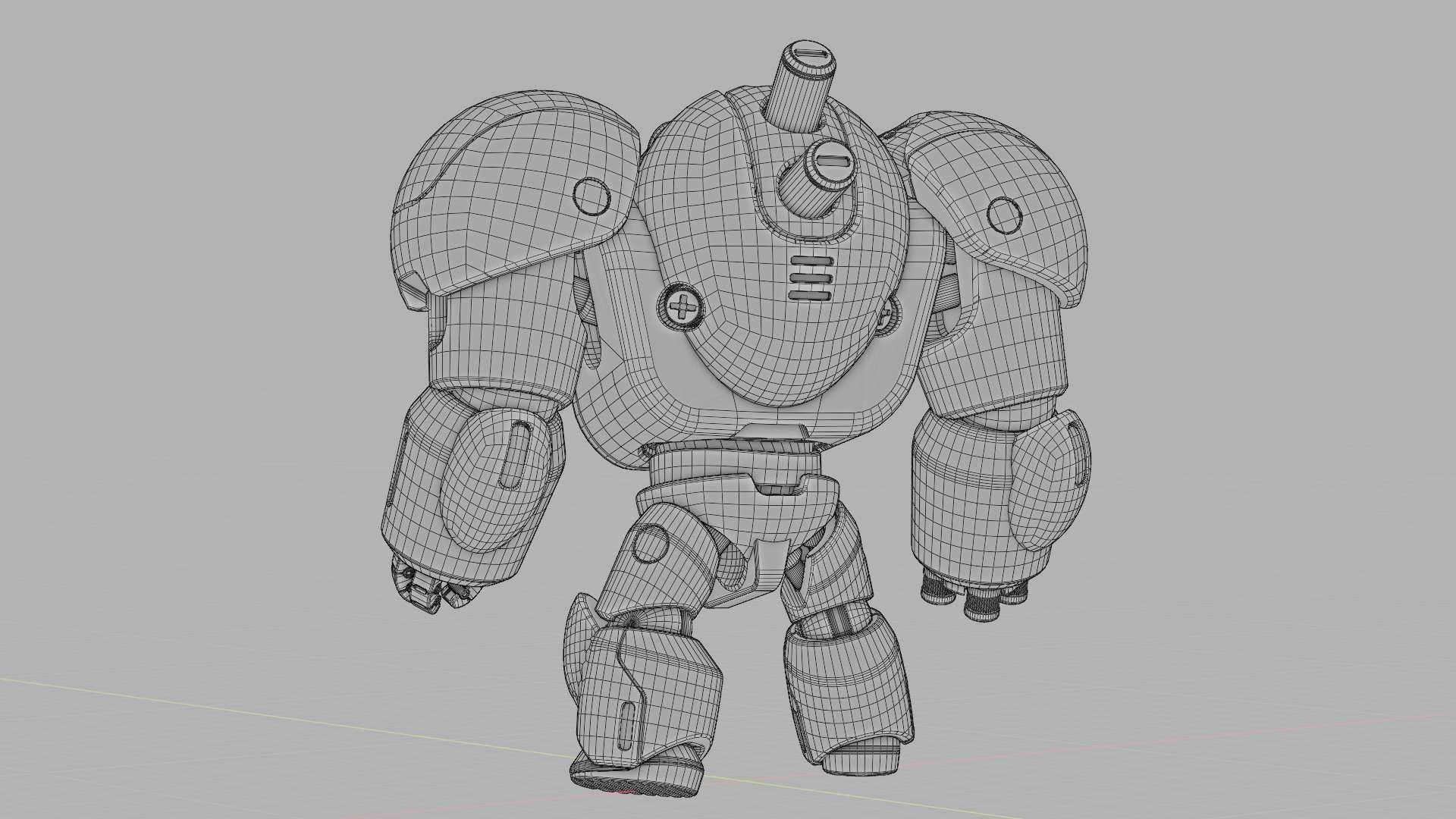 TOY BOT GROOMY  RIGGED 3D model_37