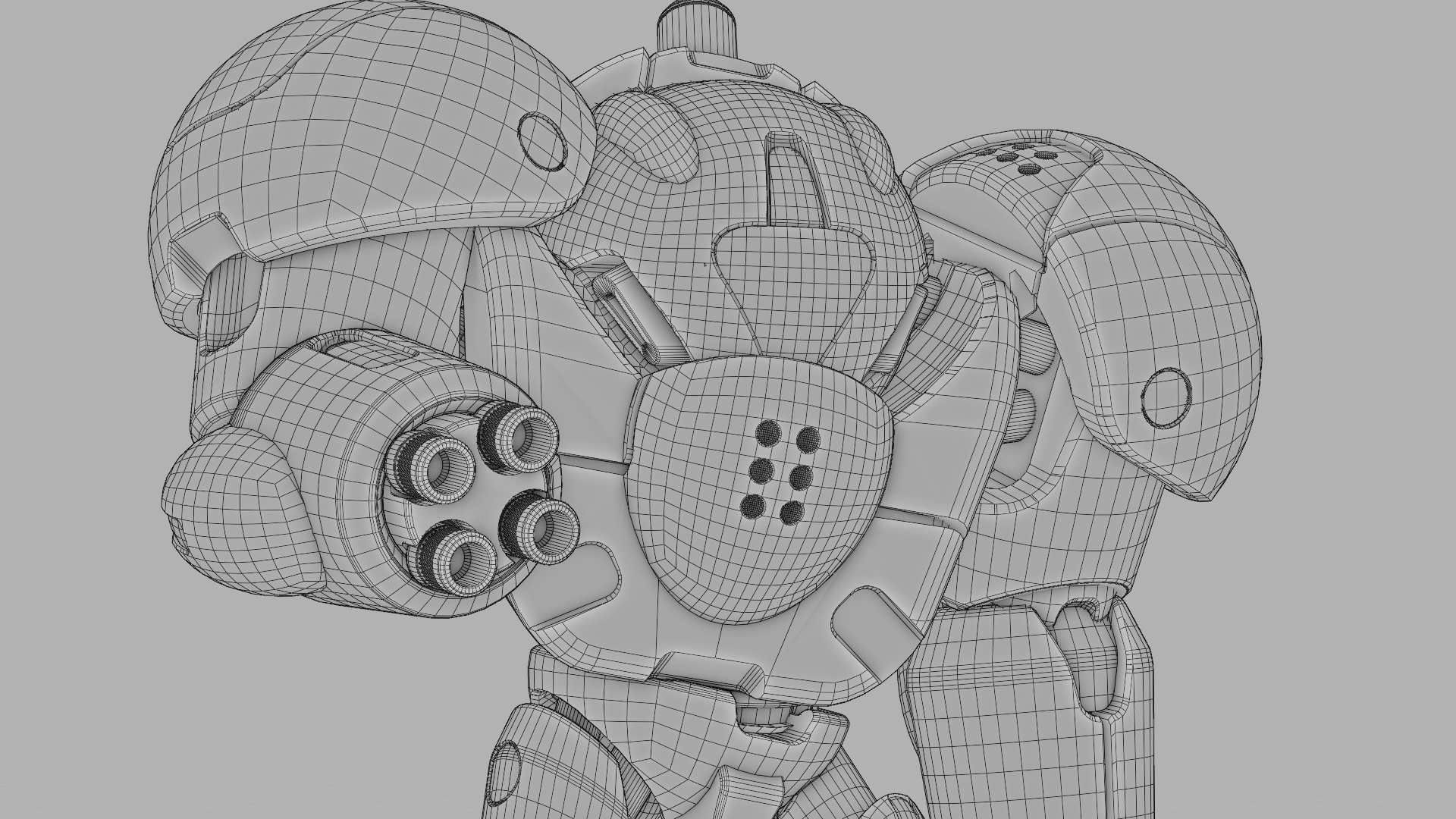 TOY BOT GROOMY  RIGGED 3D model_38