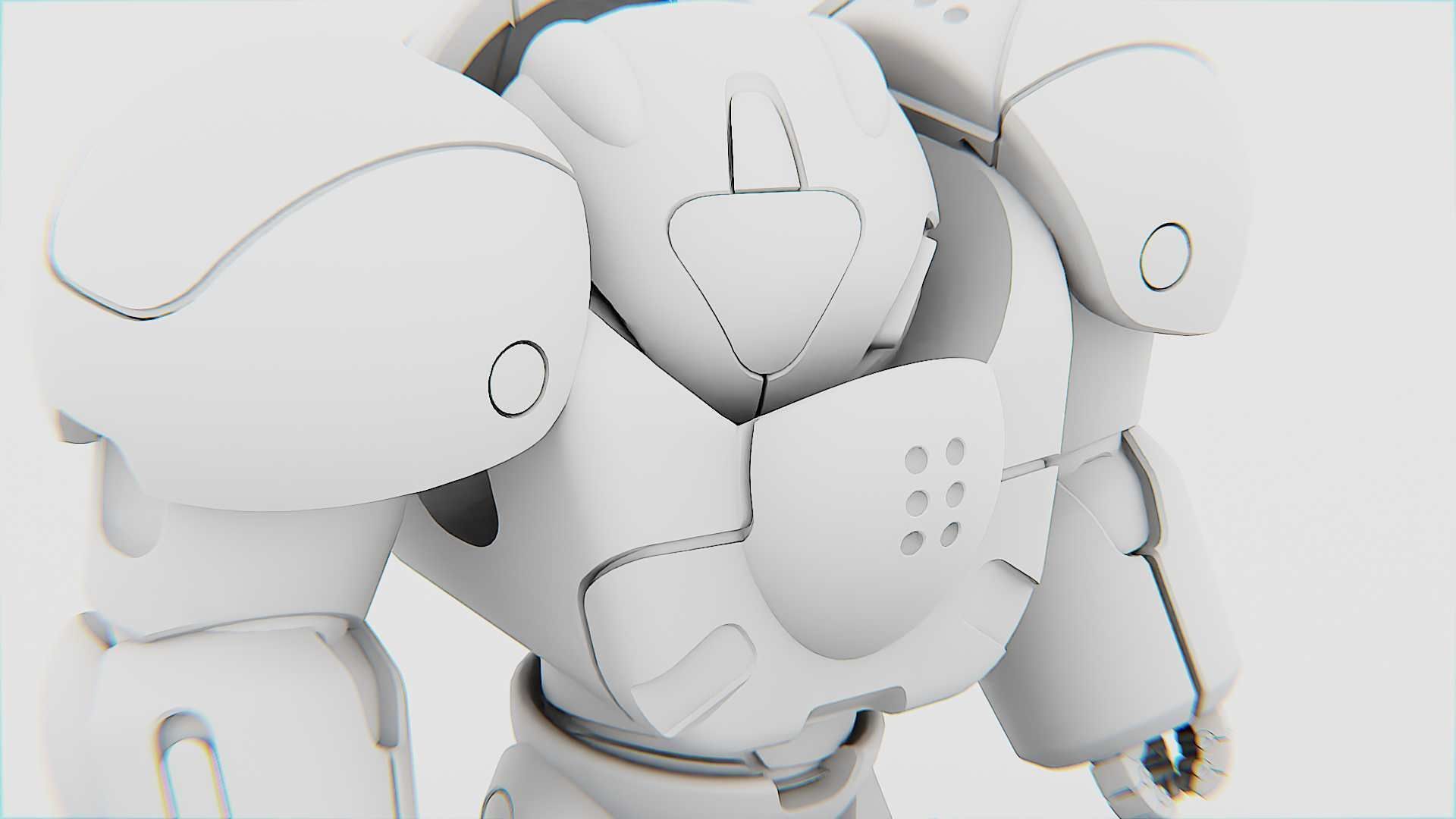 TOY BOT GROOMY  RIGGED 3D model_32