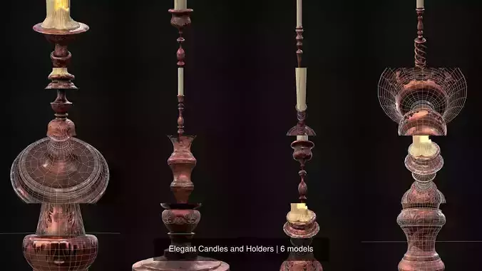 Elegant Candles and Holders