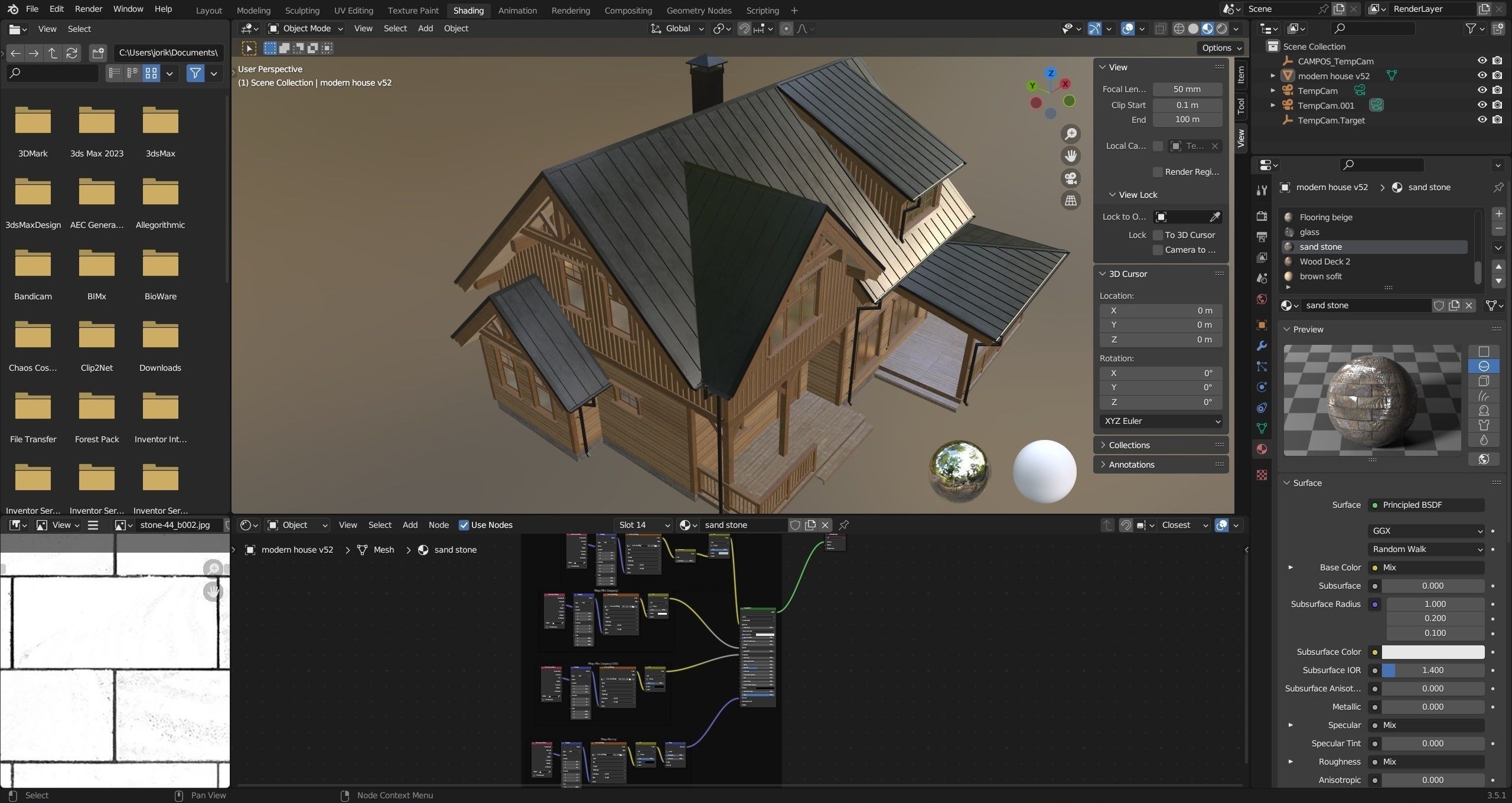 Modern house v52 3D model_30