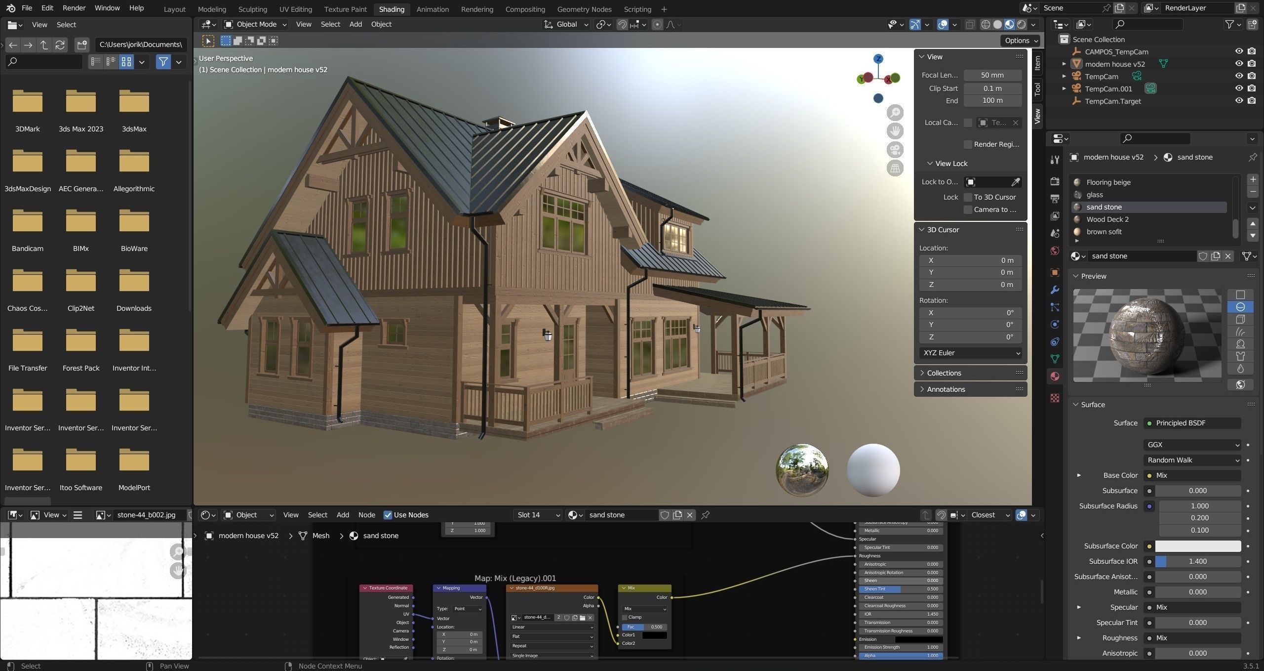 Modern house v52 3D model_29
